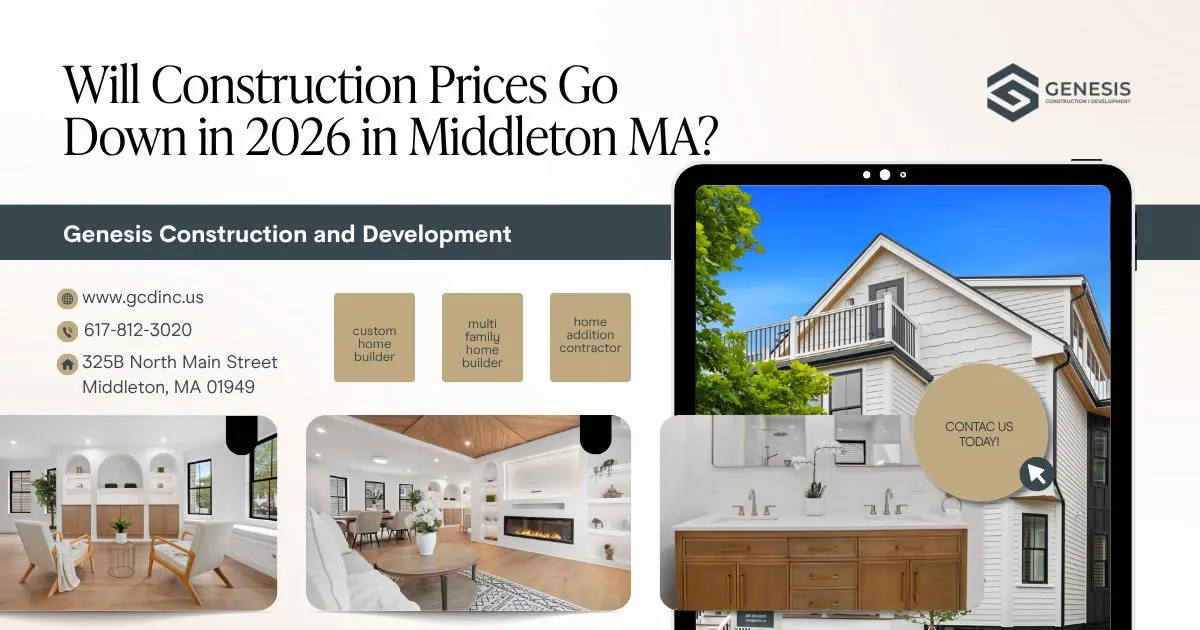 Will Construction Prices Go Down in 2026 in Middleton MA