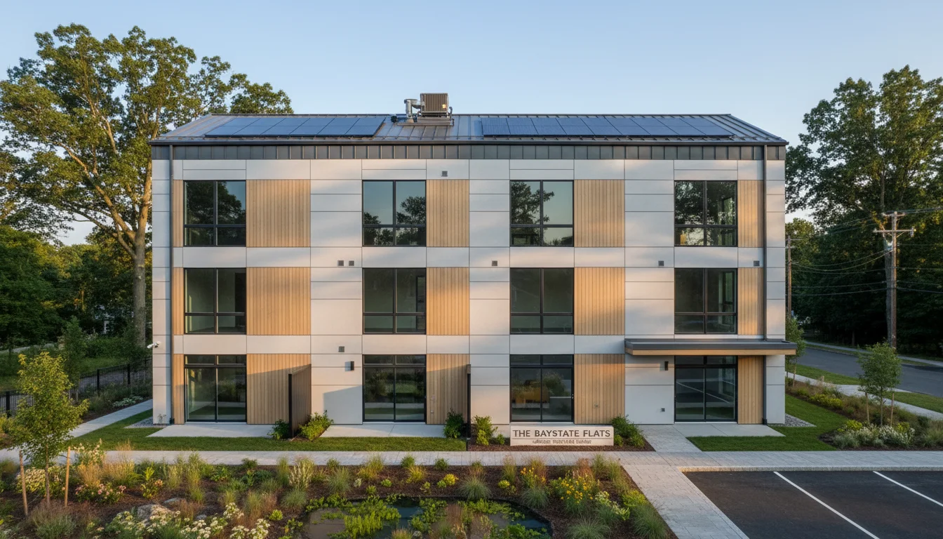 Energy-efficient multifamily residential building in Massachusetts